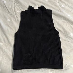 Ribbed black Tank top